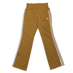 Adidas Womens Stripe Mustard Trackpants